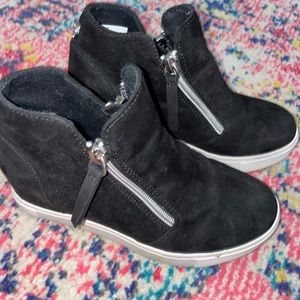 Girls, Steve Madden, wedge, booties, size 2